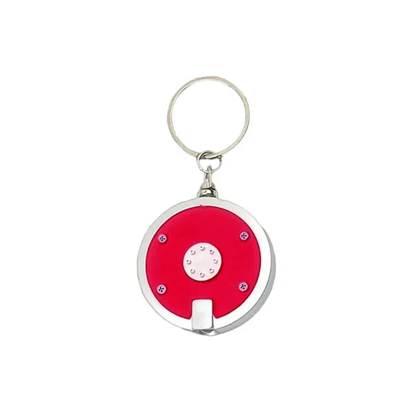 Round LED Keychain