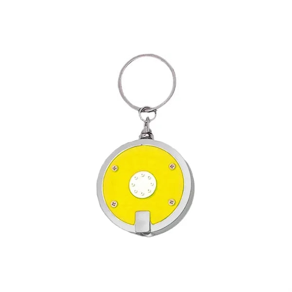 Round LED Keychain