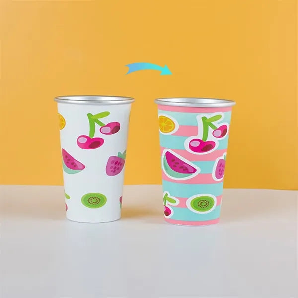 15oz Cold-Sensitive Color-Changing Aluminum Cup
