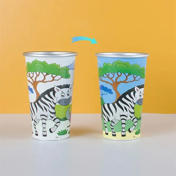 15oz Cold-Sensitive Color-Changing Aluminum Cup