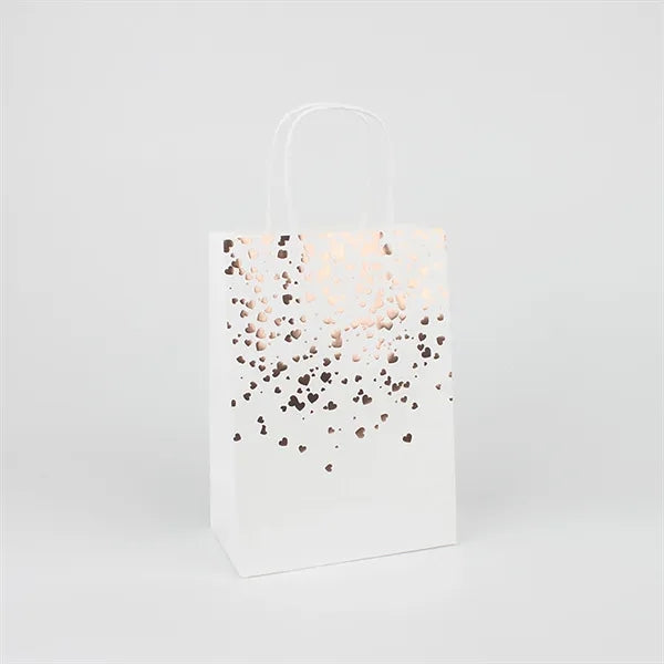 Romantic Foil Printed Kraft Tote Bag for Retail & Events