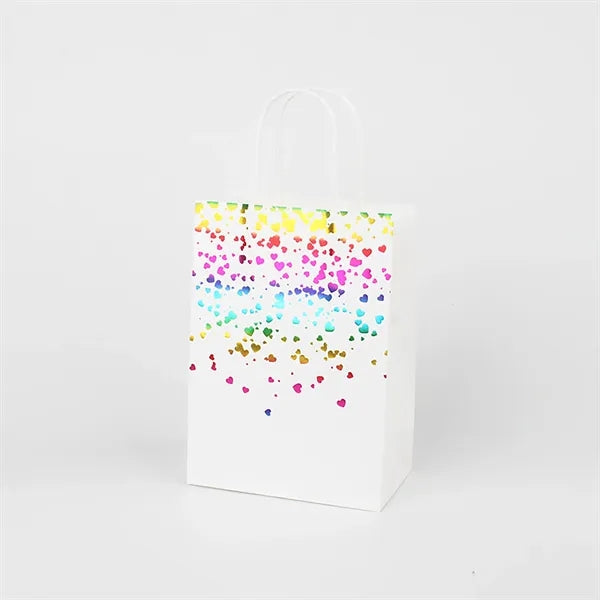 Romantic Foil Printed Kraft Tote Bag for Retail & Events