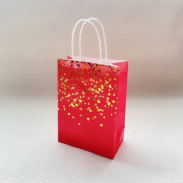 Romantic Foil Printed Kraft Tote Bag for Retail & Events