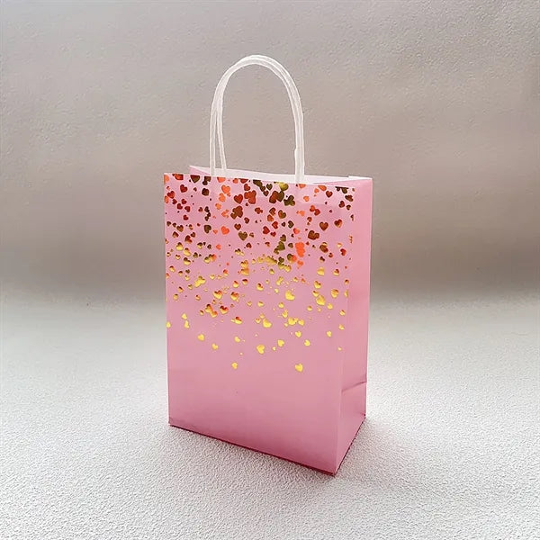 Romantic Foil Printed Kraft Tote Bag for Retail & Events