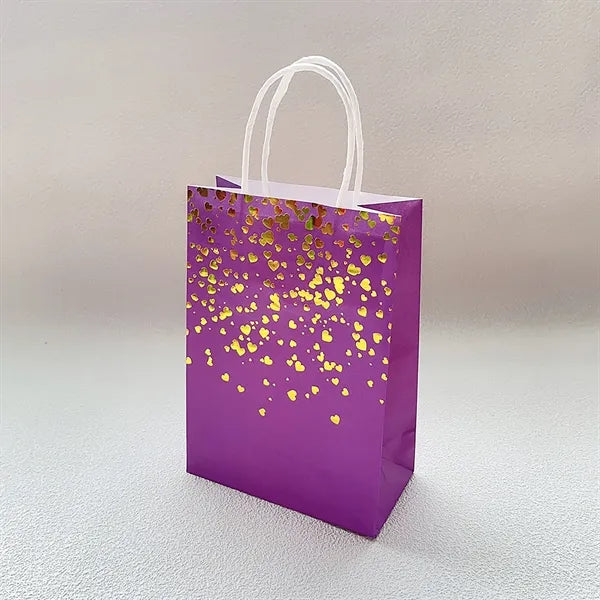 Romantic Foil Printed Kraft Tote Bag for Retail & Events