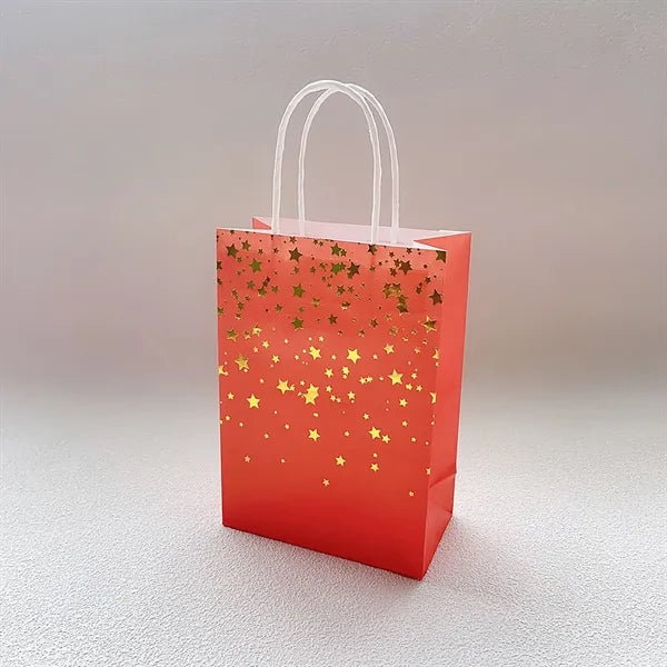 Romantic Foil Printed Kraft Tote Bag for Retail & Events