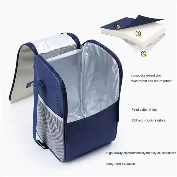 Handheld crossbody bento bag