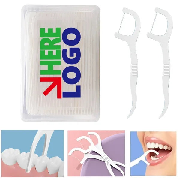 50pcs floss pick w/ storage case