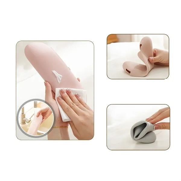 Silicone Makeup Brush Organizer Bag