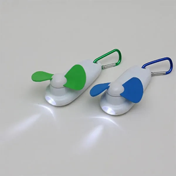 Mini Handheld Fan with Carabiner Clip