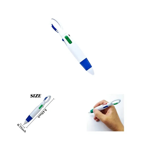 4 In 1 Multicolor Pen With Clip