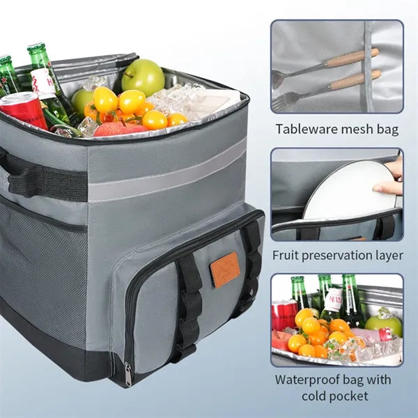 Rolling Cooler Bag With Removable Layers And Handle