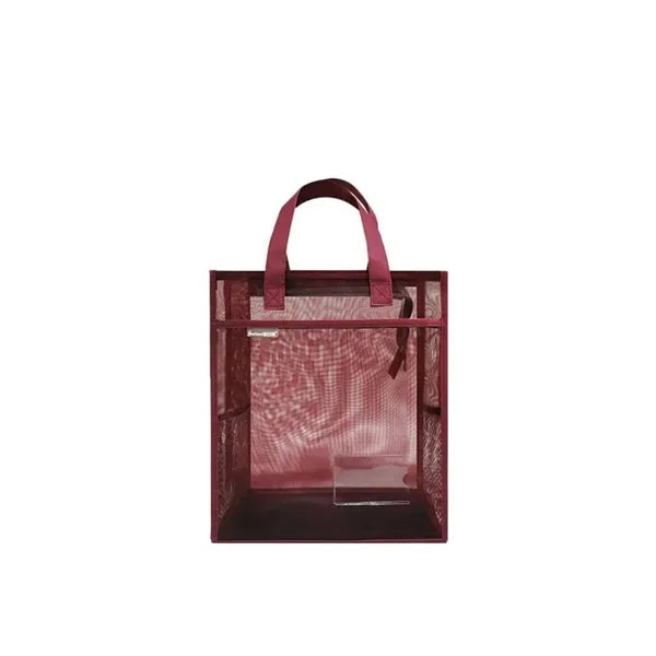 Transparent Mesh Student Tote Bag