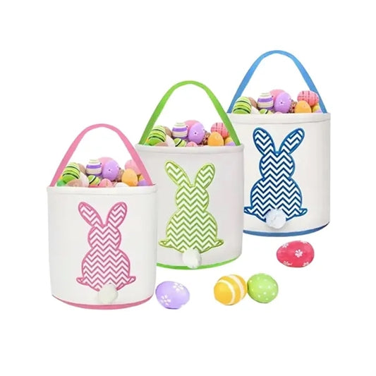 Easter Eggs Bunny Baskets Tote Bags For Kids Gift
