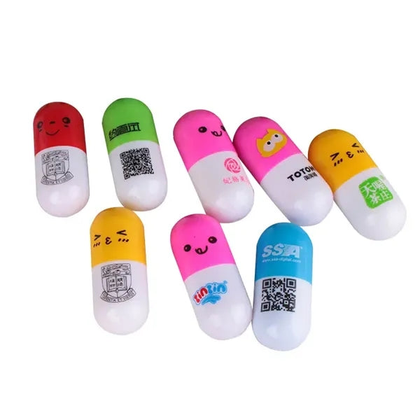 Mini Smiling Face Capsule Pen