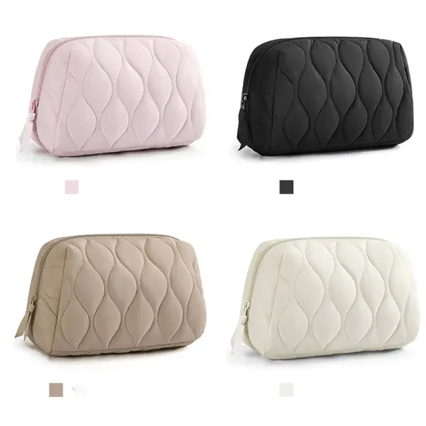 Quilted Travel Makeup Bag