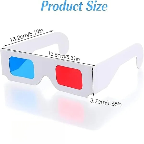 Paper Frame 3d Stereo Glasses