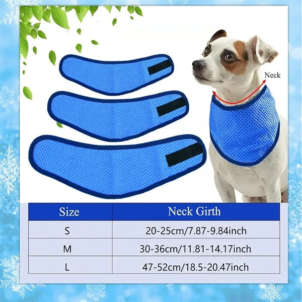 Dog Cooling Ajustable Summer Pet Neck Collar