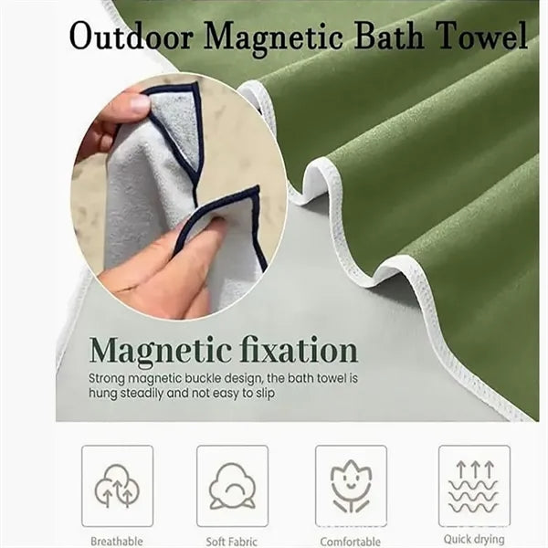 Outdoor Beach Towel Quick Dry with Magnetic Closure