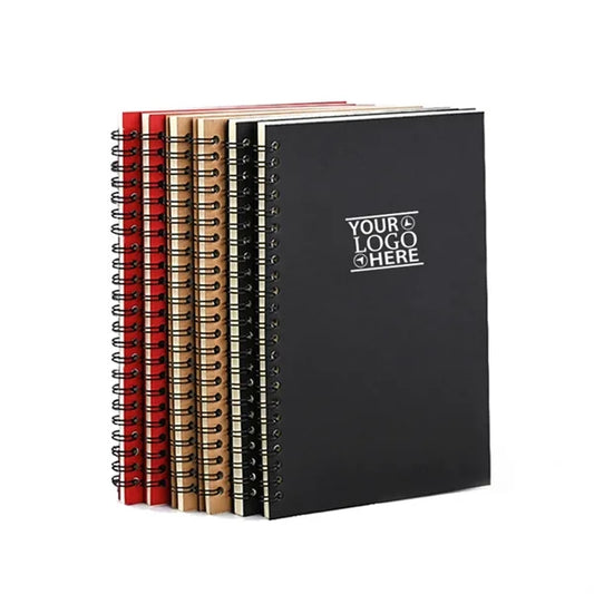 Cowhide spiral notebook