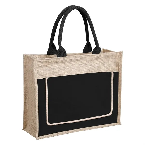 Jute Tote Bag ( 7.87 ''Lx 6 ''W x 12.6 ''H )