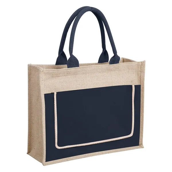 Jute Tote Bag ( 7.87 ''Lx 6 ''W x 12.6 ''H )