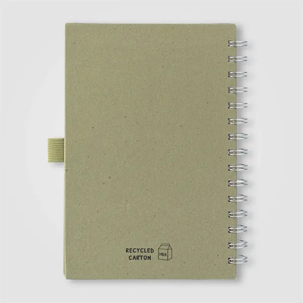 Terra Recycled Cover Spiral A5 Notebook & Reborn Pen Set