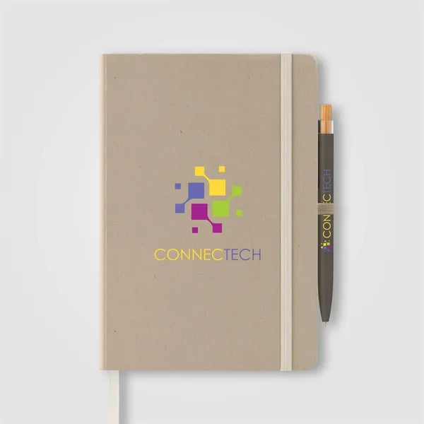 Terra Recycled Carton Hard Cover A5 Notebook & Reborn Pen