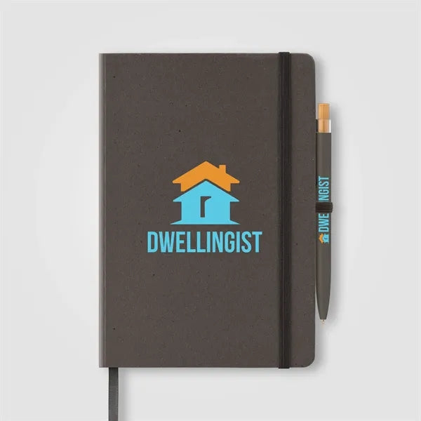 Terra Recycled Carton Hard Cover A5 Notebook & Reborn Pen