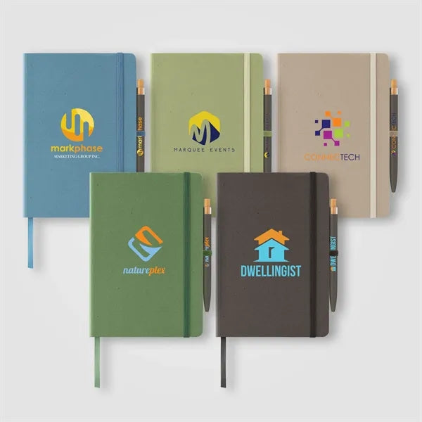 Terra Recycled Carton Hard Cover A5 Notebook & Reborn Pen