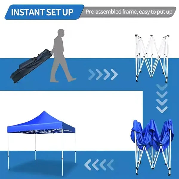 10' Quick Pop Tent With Roller Bag