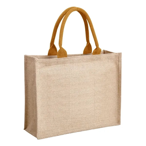 Jute Tote Bag ( 15" W x 11.8" H x 6" D )
