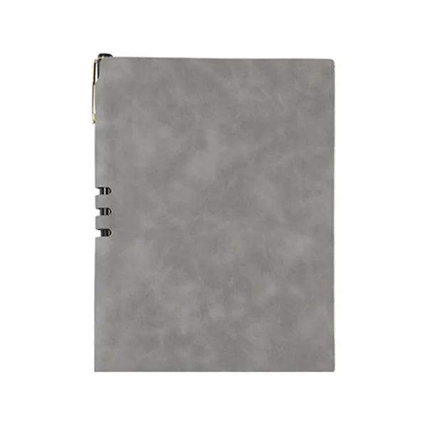 A5 Size Faux Leather Notebook With Metal Pen