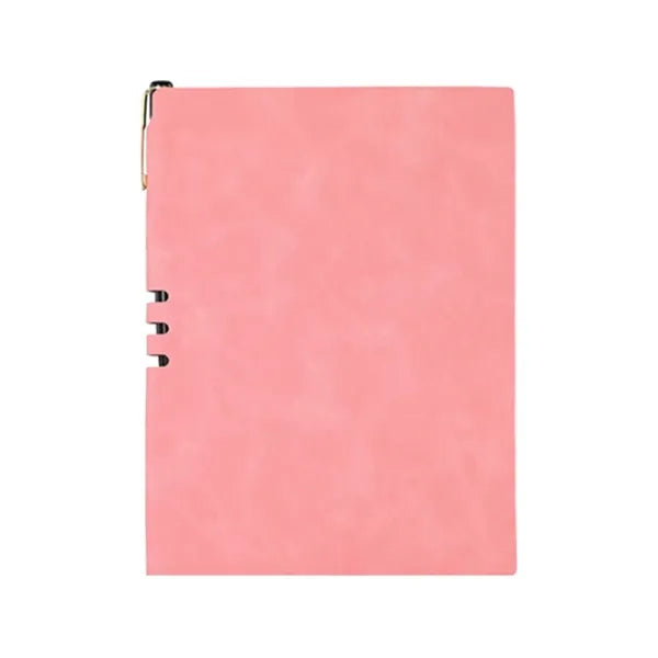 A5 Size Faux Leather Notebook With Metal Pen