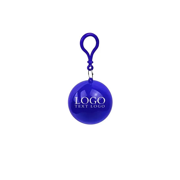 Keychain Ball Poncho Disposable Raincoat