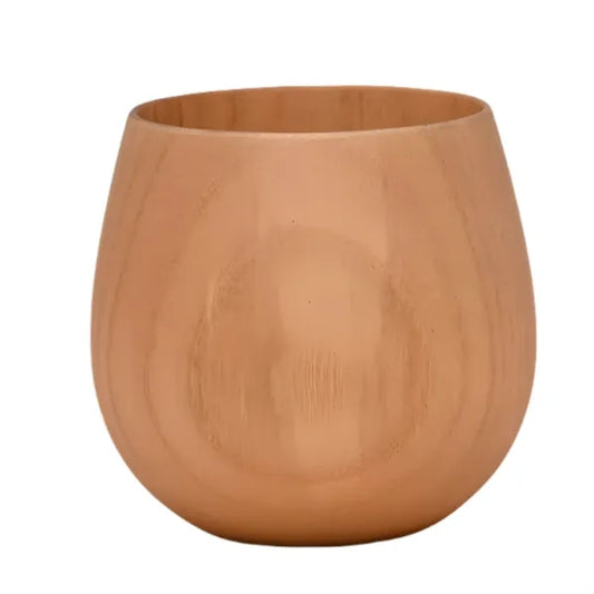 Handcrafted Chinese-Style Wooden Tumbler with Custom Logo