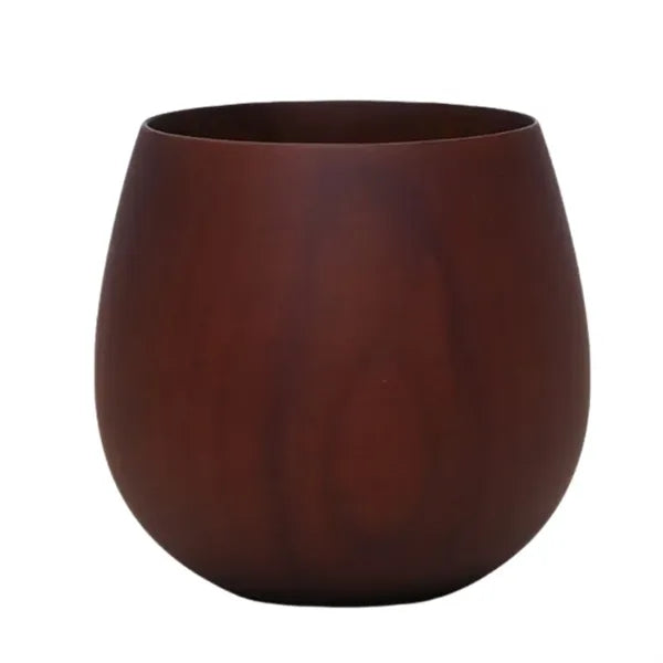 Handcrafted Chinese-Style Wooden Tumbler with Custom Logo