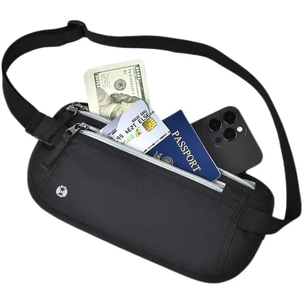 Logo Anti-Theft Travel Storage Wallet Waist Bag