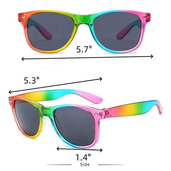 Rainbow Plastic Sunglasses