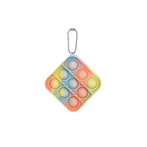 Pop Bubble Fidget Toy Keychain