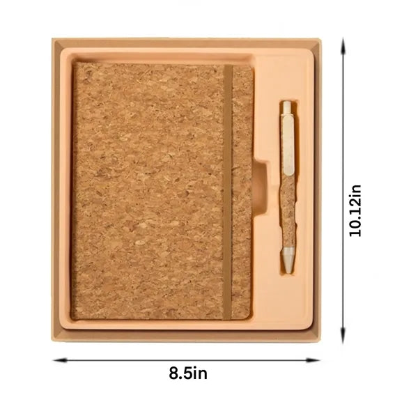 Eco-Friendly Cork Hardcover Writing Notebook With Pen