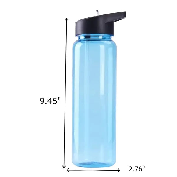24oz sports transparent water bottle
