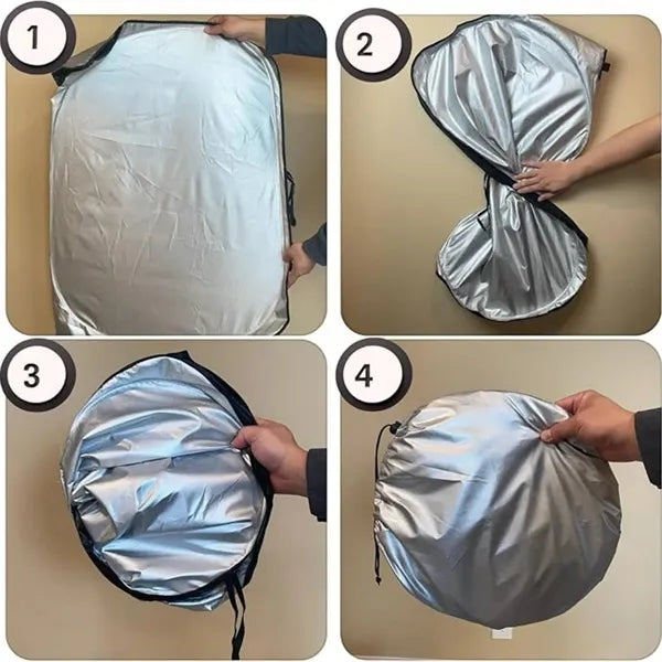 Foldable car sun visor