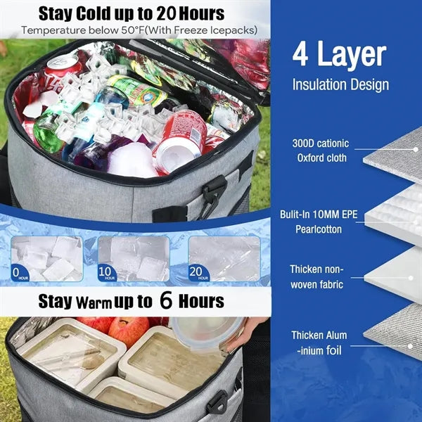 Collapsible Large Rolling Cooler