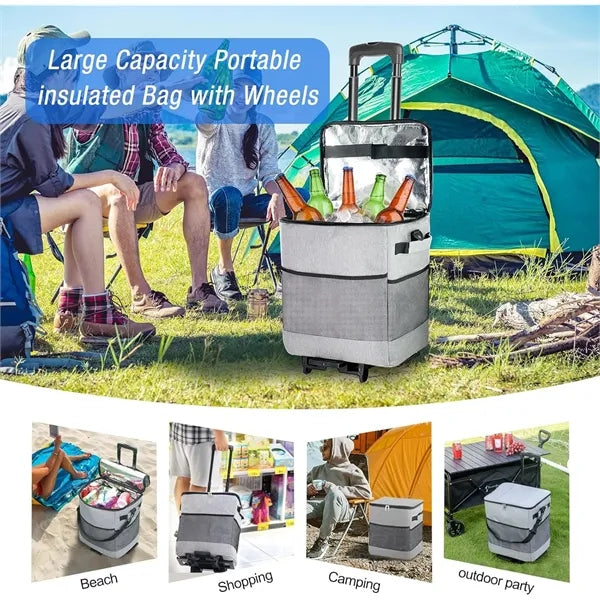 Collapsible Large Rolling Cooler
