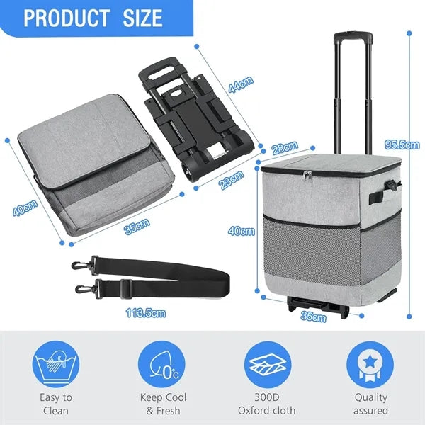 Collapsible Large Rolling Cooler