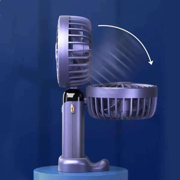 Mini Foldable Travel LED Handheld Fan