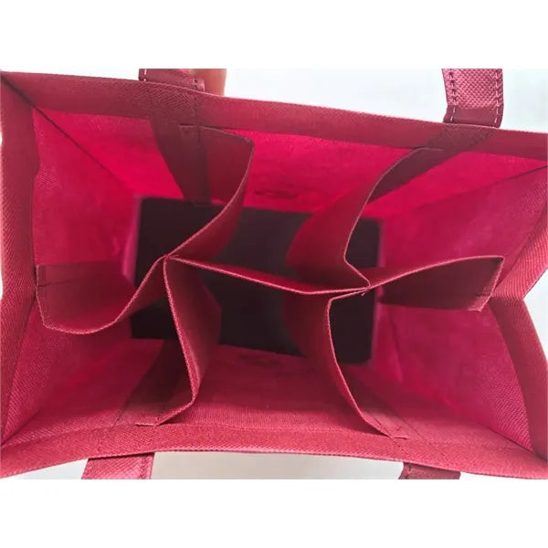 Portable Non-woven Wine Bottle Tote Bag