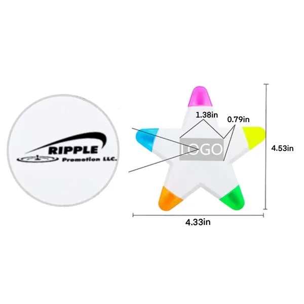 Five Colors Star Highlighter
