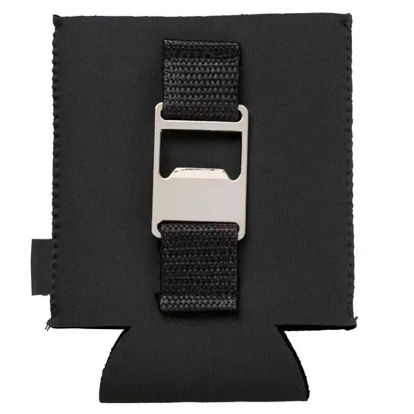 Beer can cooler sleeve with a bottle opener